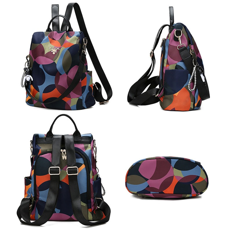 Waterproof Anti-Theft Backpack – Hidden Back Access & Multi-Pocket Design