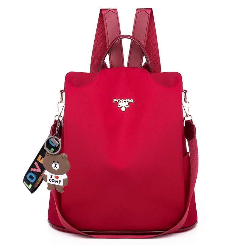 Waterproof Anti-Theft Backpack – Hidden Back Access & Multi-Pocket Design