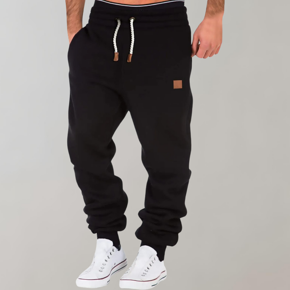 Men's Relaxed-Fit Joggers with Drawstring Waist