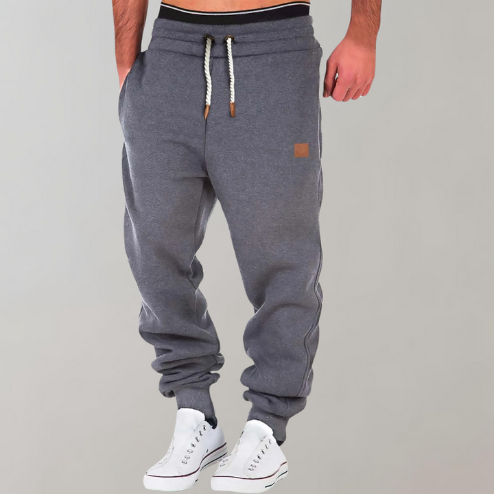 Men's Relaxed-Fit Joggers with Drawstring Waist