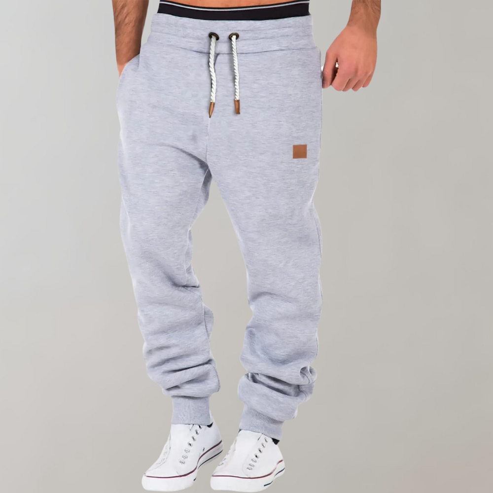 Men's Relaxed-Fit Joggers with Drawstring Waist