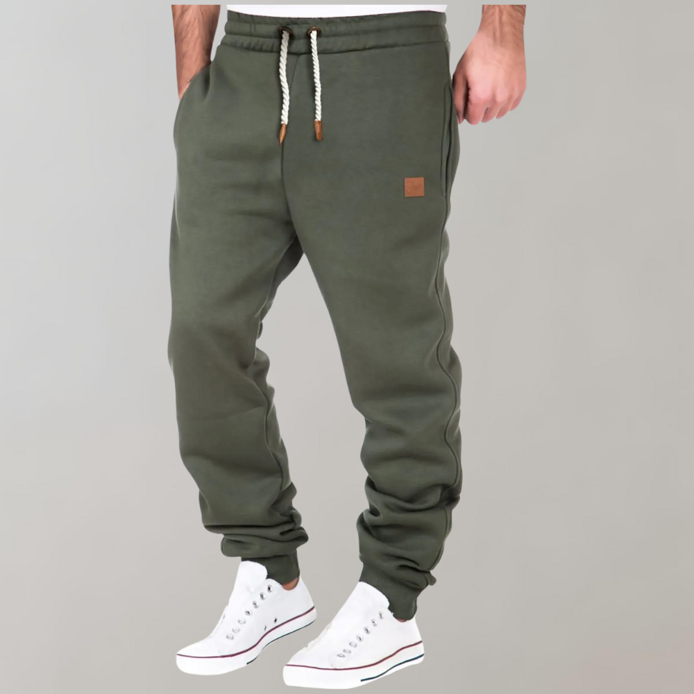 Men's Relaxed-Fit Joggers with Drawstring Waist