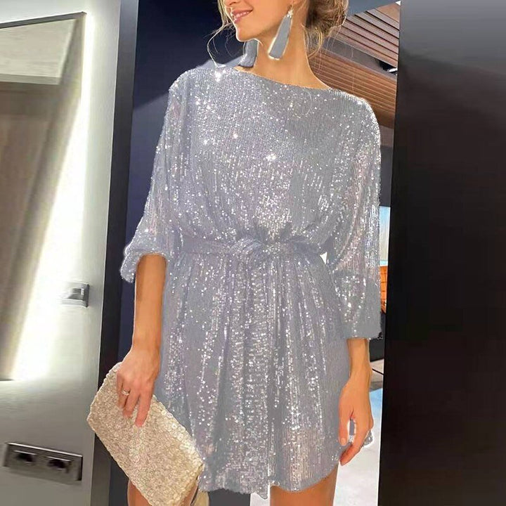 Flowing Party Dress with Relaxed Cut - Clara