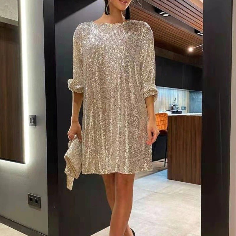Flowing Party Dress with Relaxed Cut - Clara